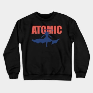 Most iconic moment from the Eminence in Shadow anime show in episode 5 - Cid Kagenou said I am ATOMIC in a cool silhouette Crewneck Sweatshirt